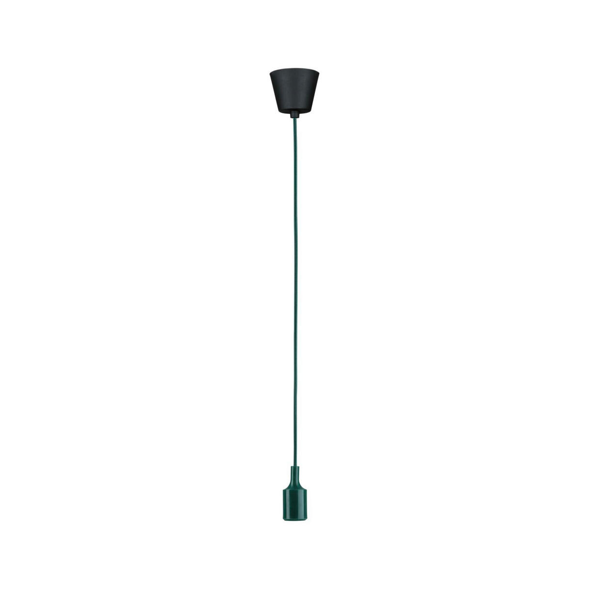 HÄNGELEUCHTE 9,0/218 cm  - Schwarz/Grün, Basics, Kunststoff/Textil (9,0/218cm) - Paulmann