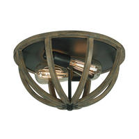 DECKENLEUCHTE  33/17.8 cm    - Eichefarben, Konventionell, Holz (33/17.8cm) - Elstead Lighting