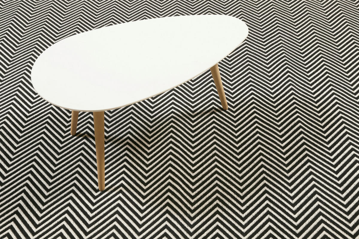 HANDWEBTEPPICH 160/230 cm Paulsen Schwarz rechteckig  - Schwarz, Trend, Textil (160/230cm) - Esprit