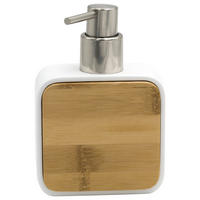 SEIFENSPENDER  - Chromfarben/Naturfarben, Basics, Holz/Kunststoff (10/14,5/5cm) - Sadena