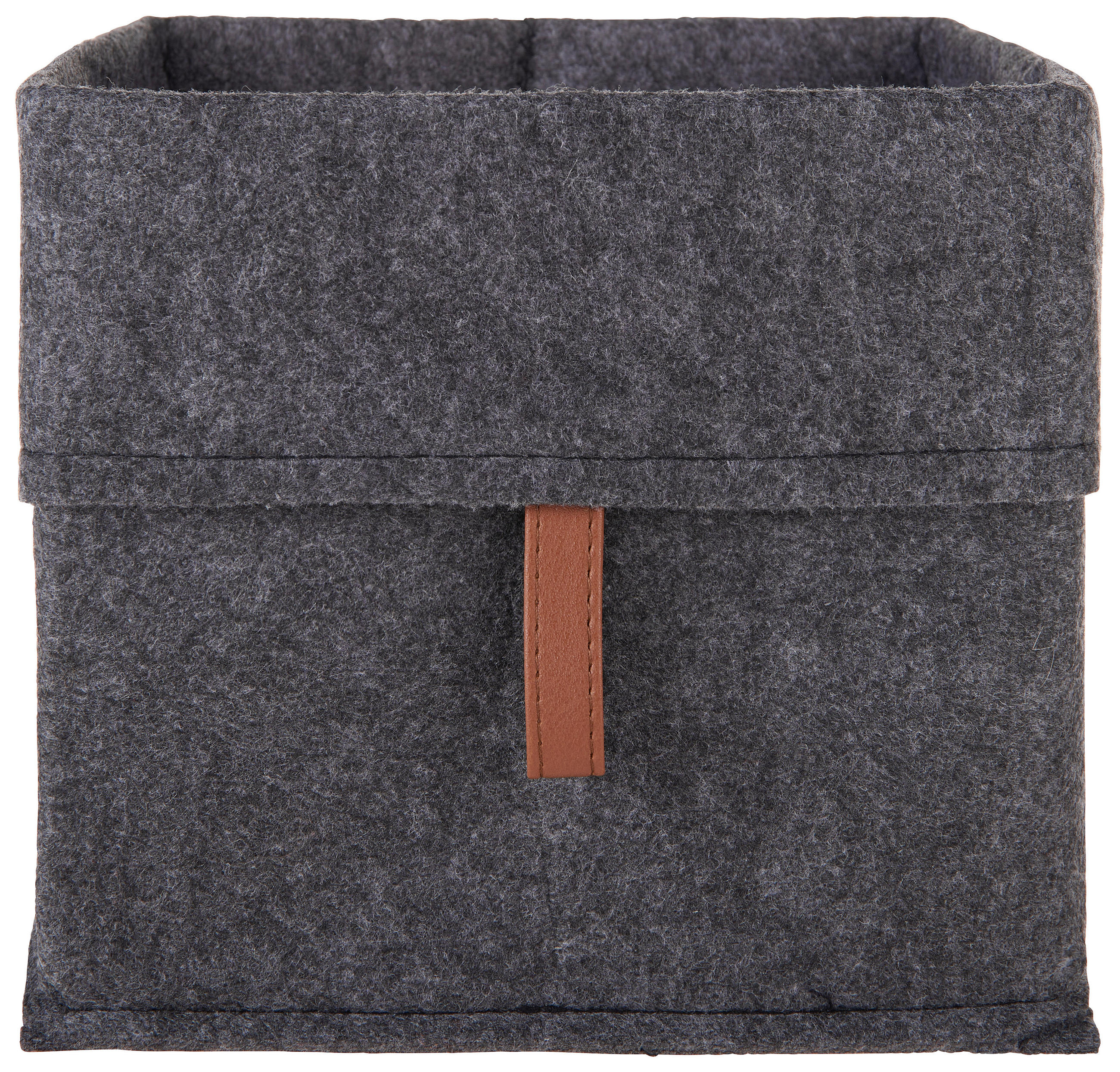 KOŠ DO REGÁLU, hnědá, tmavě šedá - tmavě šedá/hnědá, Trend, textil (25/24/25cm) - Landscape