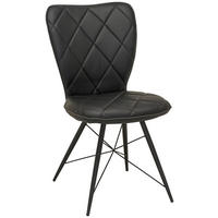 STOLICA  crna  metal, tekstil      - crna, Design, metal/tekstil (49/90/61cm) - Hom`in