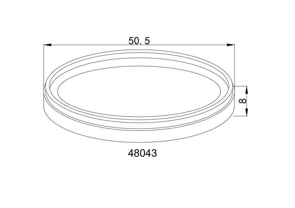 STROPNA LED-SVETILKA  JANICE ///230 V/ - srebrne barve/bela, Design, kovina/umetna masa (50/8cm) - Globo