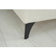 WOHNLANDSCHAFT Beige Chenille  - Beige/Schwarz, KONVENTIONELL, Textil/Metall (160/340/188cm) - Xora
