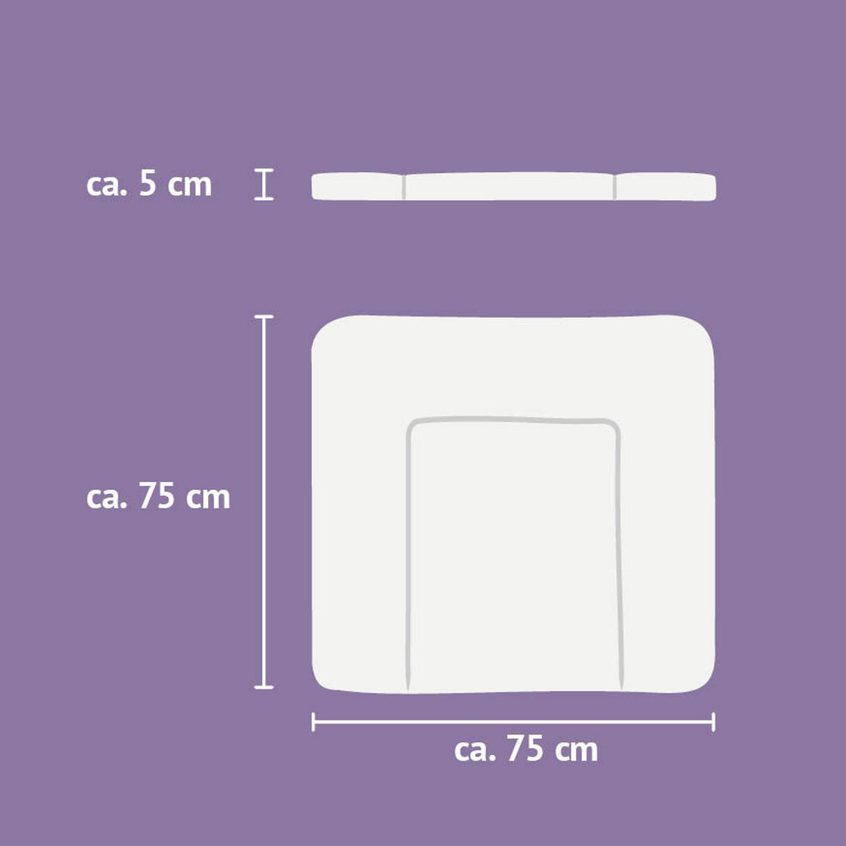 WICKELAUFLAGE 75/75 cm   - Basics (75/75cm) - Träumeland