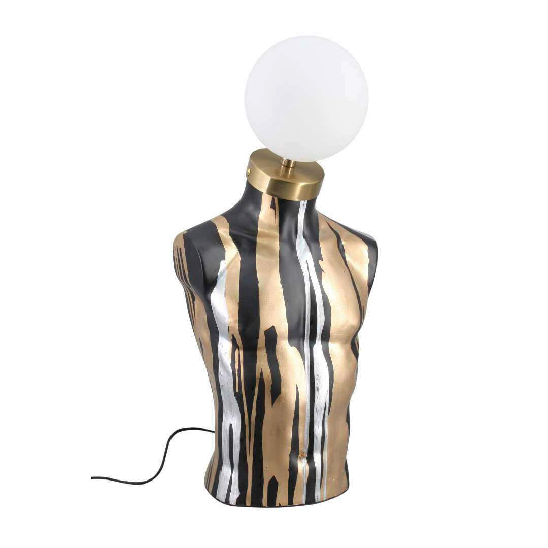 Lampă Led Decorativă - argintiu/auriu, Basics, plastic (57,5/22/27cm)