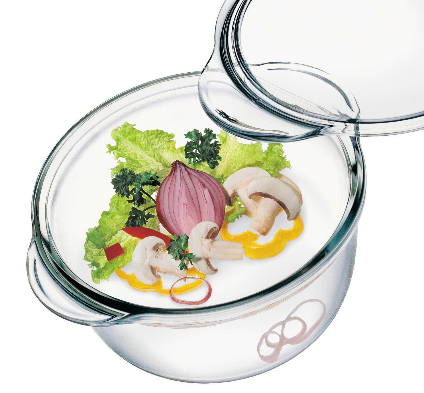 VAS PENTRU CUPTOR   - transparent, Basics, sticlă (1,75l)