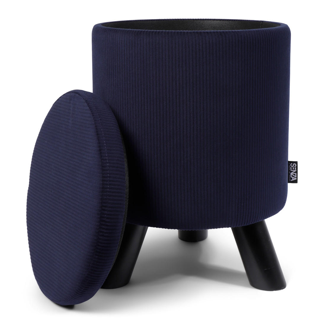 TABURE, les, tekstil, leseni material modra  - modra, Basics, tekstil/leseni material (28/40cm) - Ambia Home