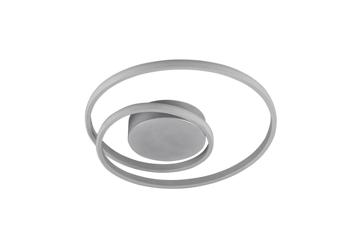 STROPNÍ LED SVÍTIDLO, 39/7 cm  - titanová, Design, kov (39/7cm)