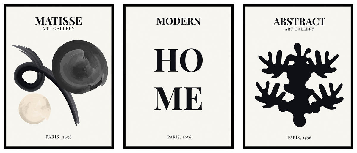 KUNSTDRUCK 30/40 cm  - Multicolor/Schwarz, LIFESTYLE, Holzwerkstoff (30/40cm) - Monee