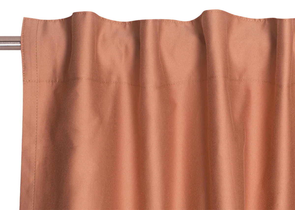 FERTIGVORHANG blickdicht  - Braun, Basics, Textil (130/250cm) - Schöner Wohnen