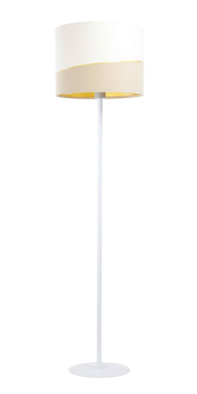 XXXLutz Stehleuchte Swing Weiß, Beige 150 cm