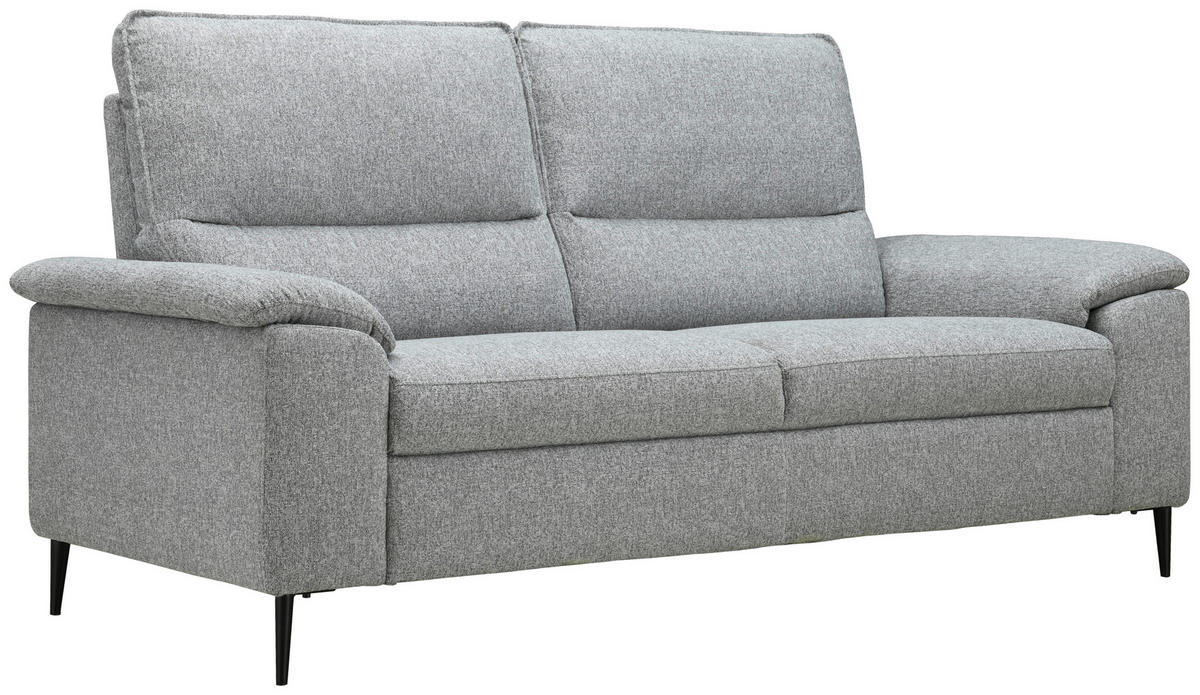2-SITS SOFFA i textil grå  - svart/grå, Design, metall/textil (193/97/93cm) - P & B