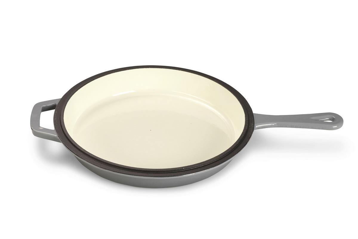 GRYT- OCH KASTRULLSET 2 delar  - grå, Basics, metall (26,5cm) - Echtwerk