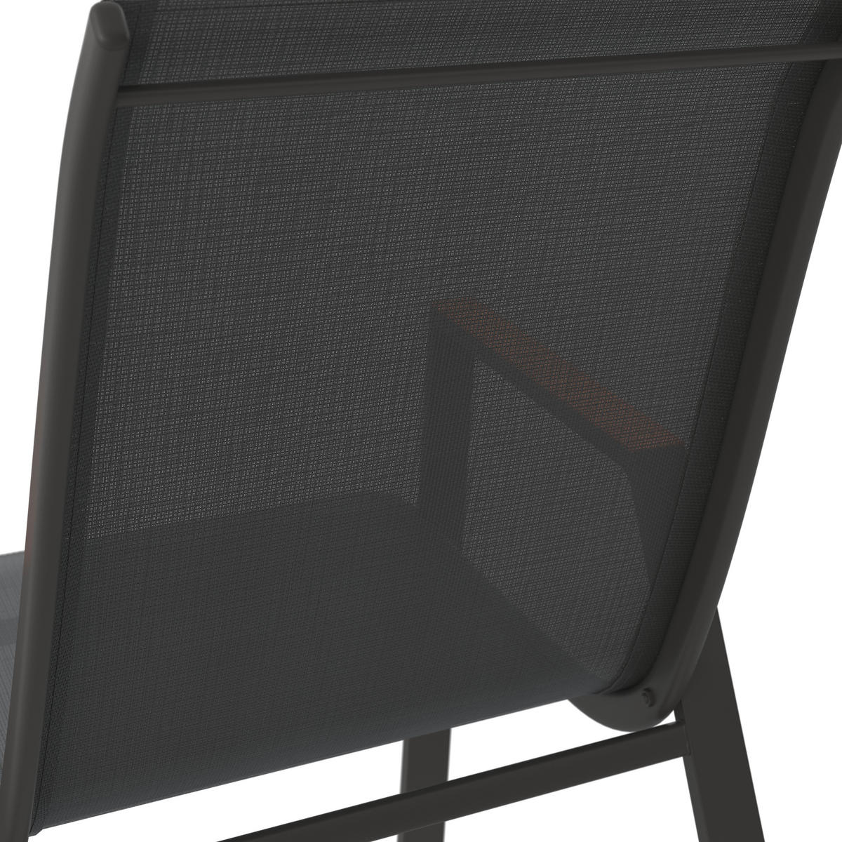 STAPELSESSEL - Anthrazit/Naturfarben, MODERN, Textil/Metall (54/90/72cm) - Ambia Garden