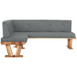 ECKBANK 155/205 cm  in Dunkelgrau  - Eichefarben/Dunkelgrau, Natur, Holz/Textil (155/205cm) - Moderano