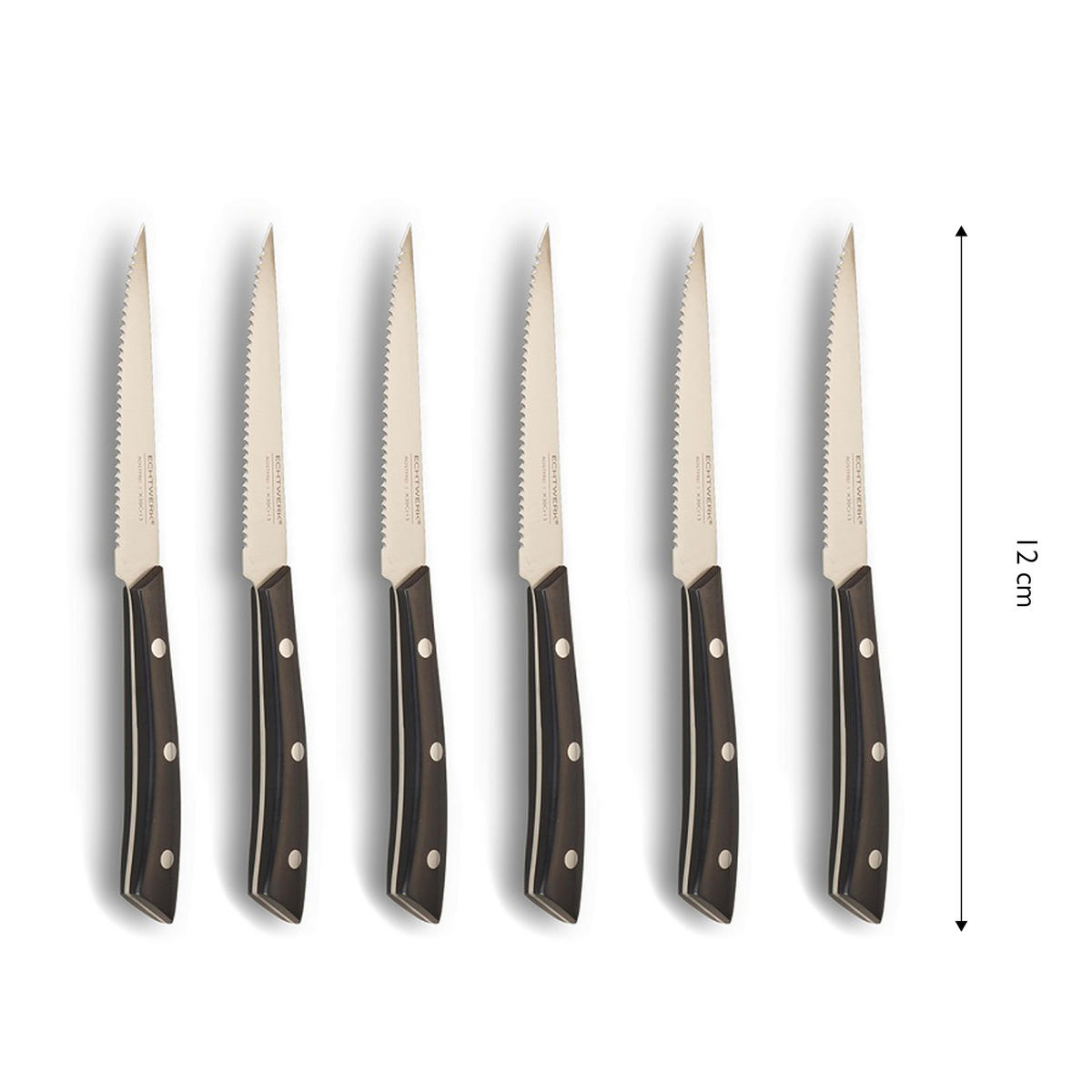 MESSERSET ECHTWERK 15-teilig  - Silberfarben/Schwarz, Trend, Kunststoff/Metall (24,8/13,2/36cm) - Echtwerk