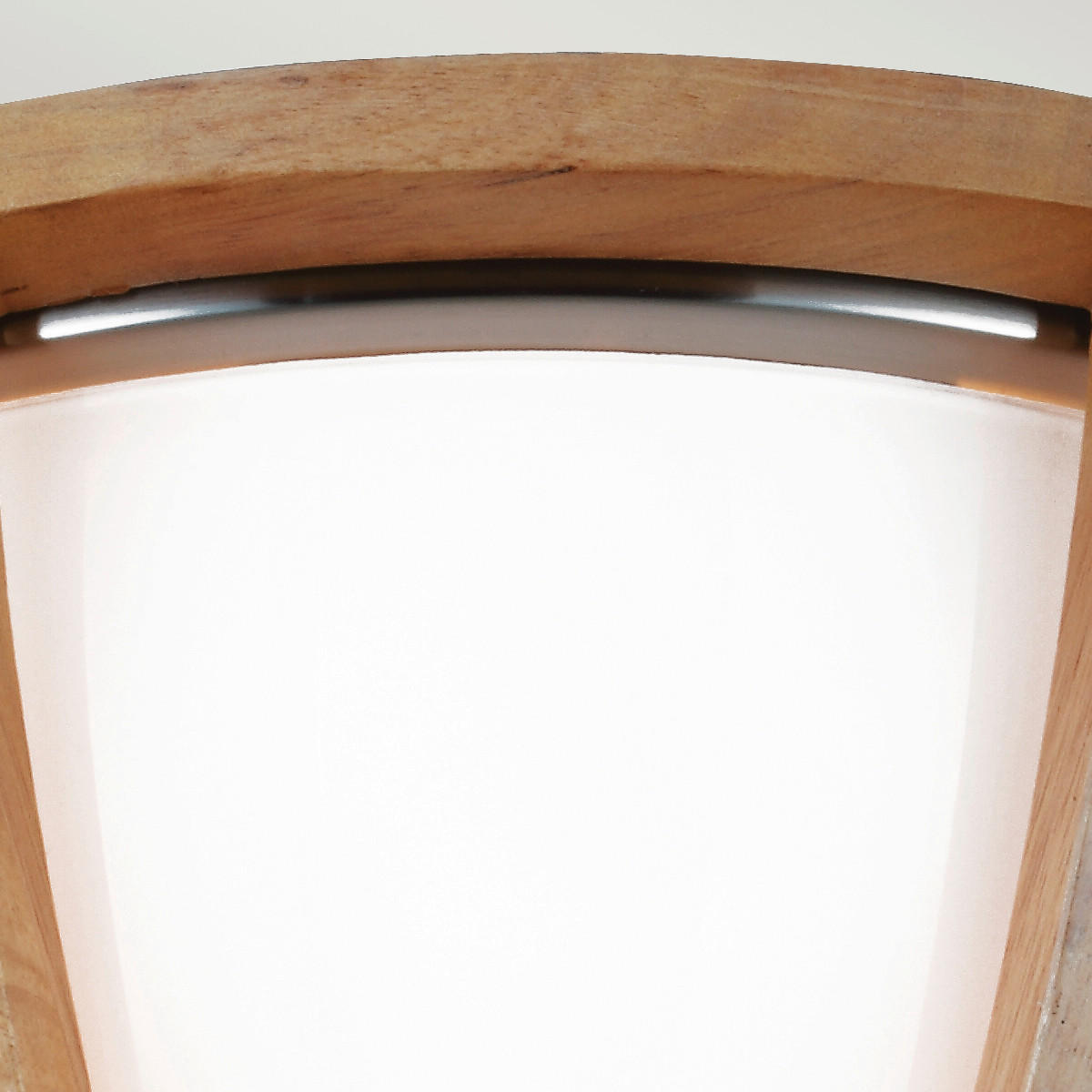 TAKLAMPA Allier 33/17.8 cm  - ekfärgad, Natur, trä/glas (33/17.8cm) - Elstead Lighting