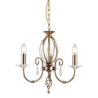 TAKKRONA 38/50 cm  - mässingsfärgad, Klassisk, metall (38/50cm) - Elstead Lighting