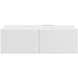 LOWBOARD Newniq  in 120/36,7/45 cm  - Weiß, Design, Holzwerkstoff (120/36,7/45cm) - Hom`in