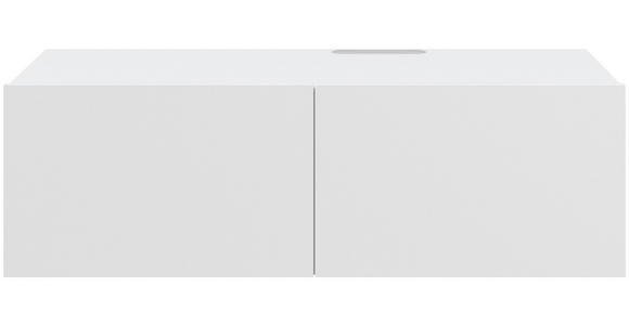 LOWBOARD Newniq in 120/36,7/45 cm - Weiß, Design, Holzwerkstoff (120/36,7/45cm) - Hom`in