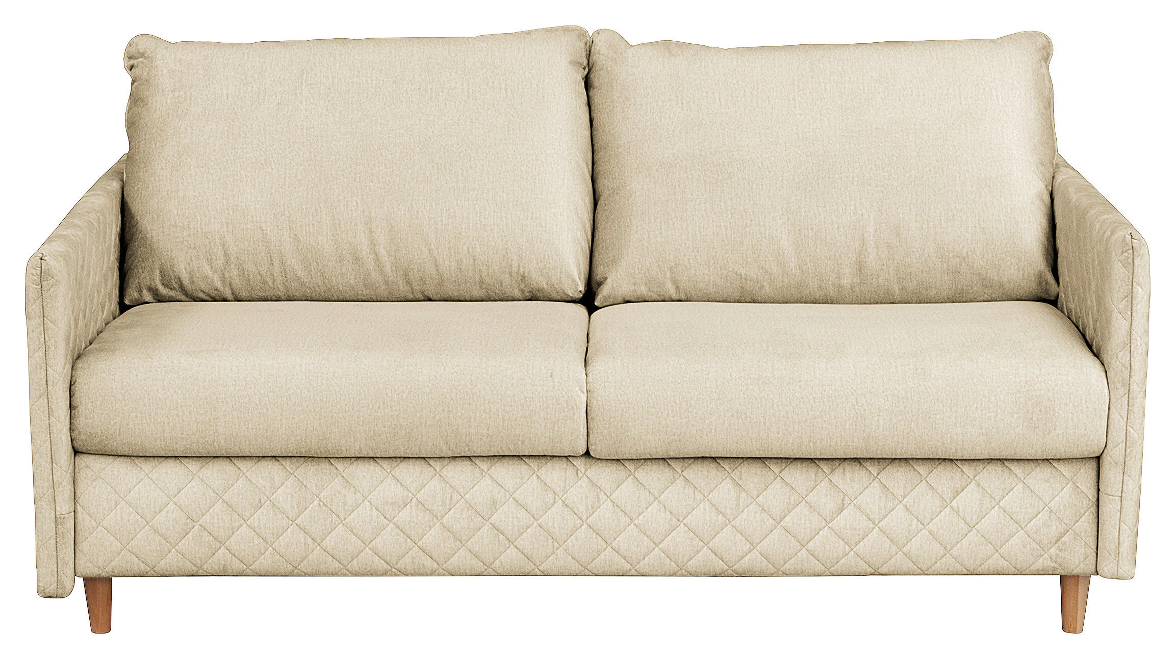 CANAPEA EXTENSIBILĂ textil bej  - bej/culoare natur, Design, lemn/textil (175/95/103cm) - Livetastic