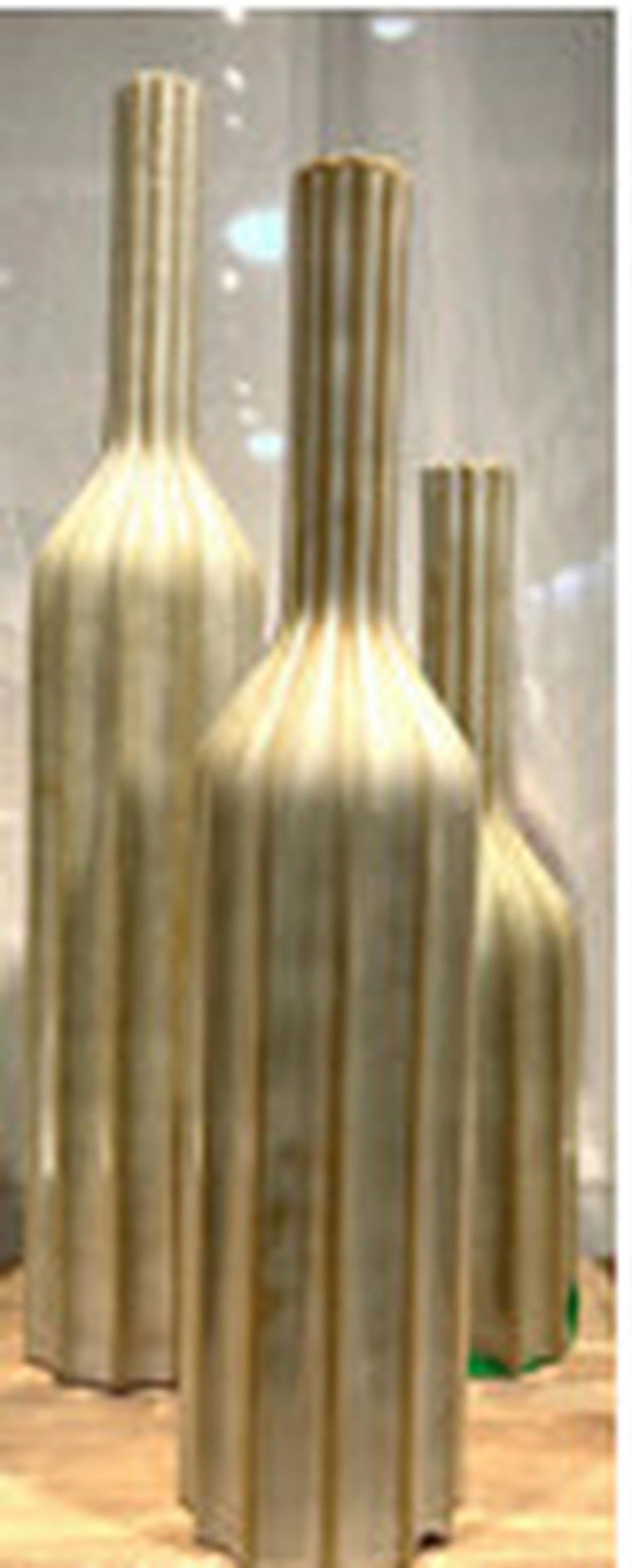 VÁZA  - natúr színű, Basics, kerámia (45/11/11cm)