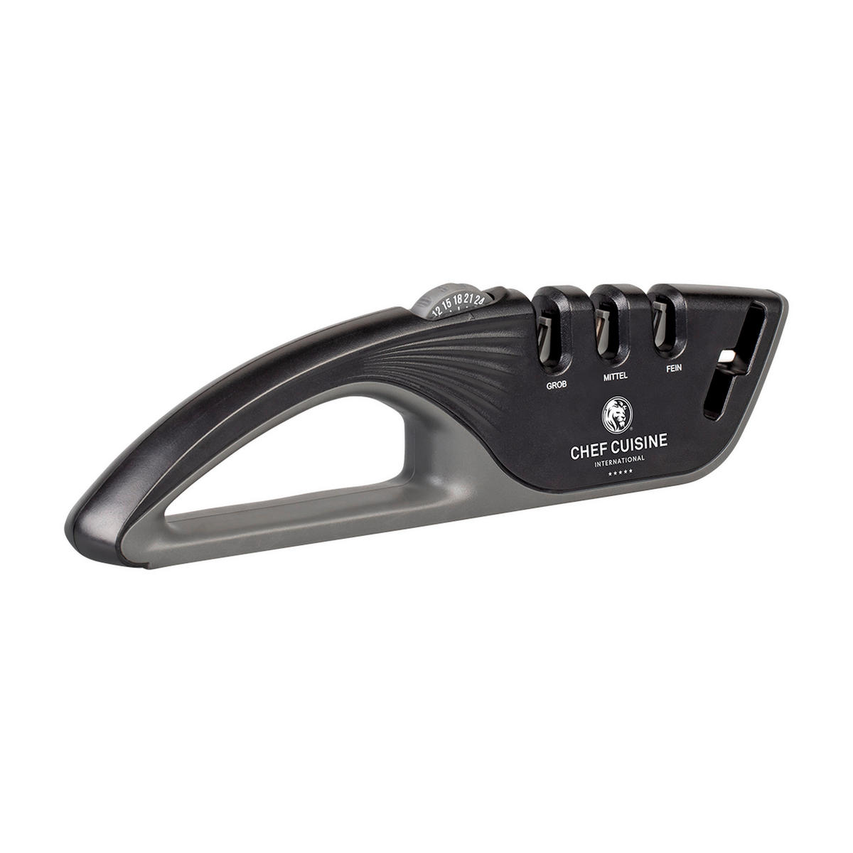 MESSERSCHÄRFER  Metall, Glas  - Schwarz, Basics, Glas/Kunststoff (27,5/7,5/3,5cm) - CHEF CUISINE