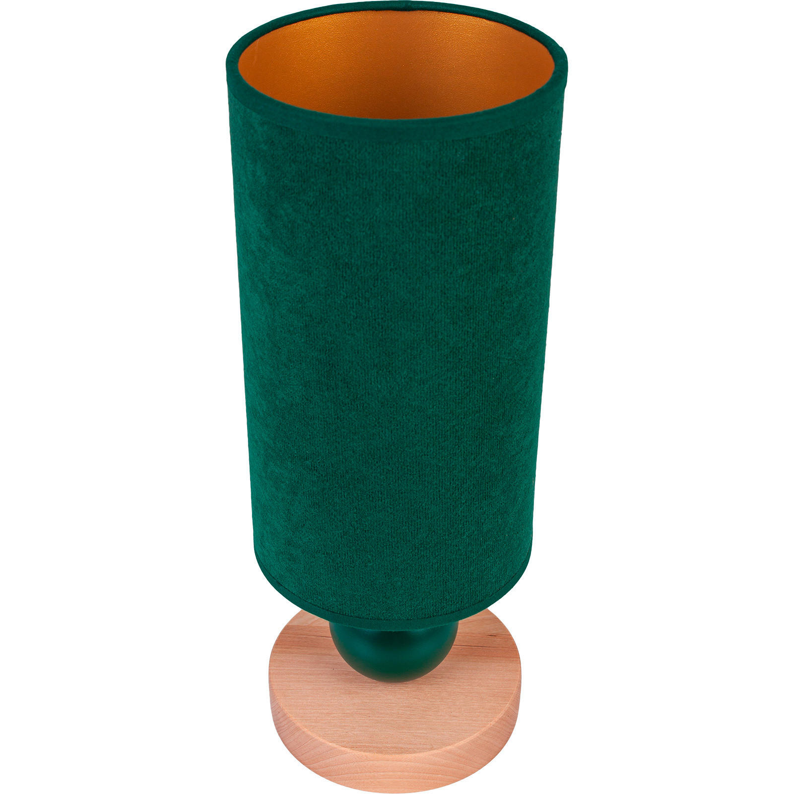 KINDERTISCHLEUCHTE 12/31,5 cm   - Waldgrün/Goldfarben, Natur, Holz (12/31,5cm)