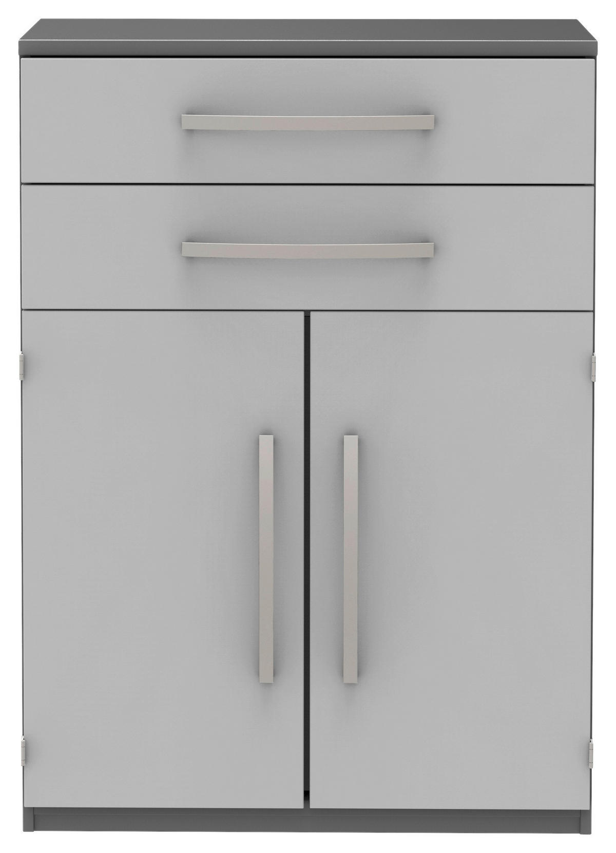 AKTENSCHRANK Anthrazit, Hellgrau  - Anthrazit/Hellgrau, KONVENTIONELL, Holzwerkstoff (80/111,7/43cm) - Moderano