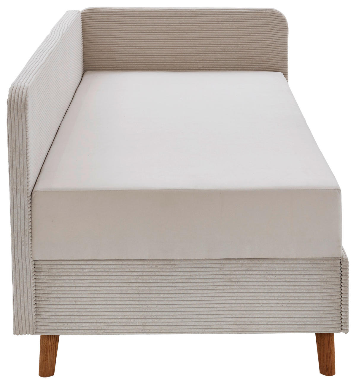 LIEGE Cord Beige  - Eichefarben/Beige, Design, Holz/Textil (120/200cm) - home24