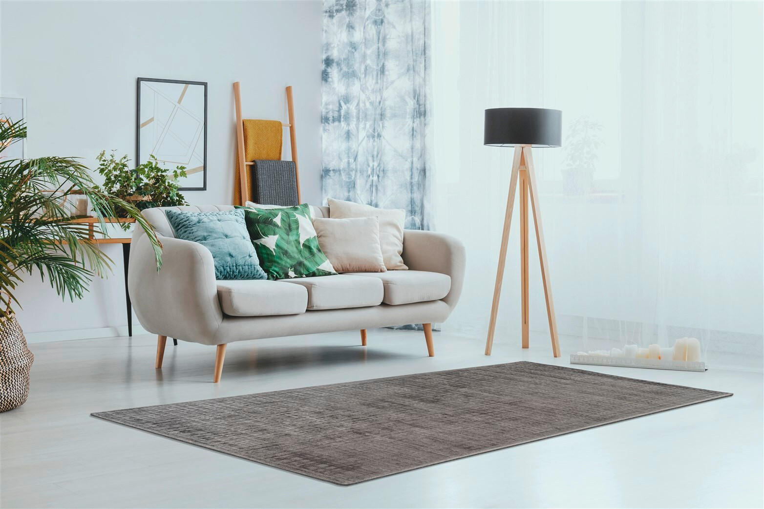 FLACHWEBETEPPICH 200/290 cm Karma Anthrazit  - Anthrazit, Basics, Textil (200/290cm) - Novel