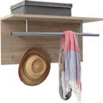 WANDGARDEROBE  in Eichefarben  - Eichefarben, MODERN, Holzwerkstoff (72/35/30cm) - Carryhome