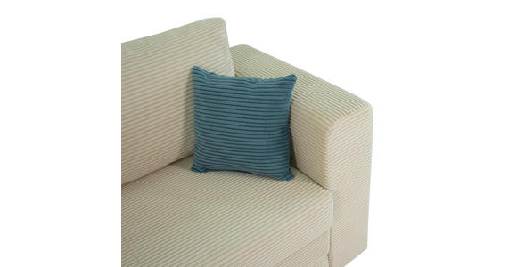 JUGEND- UND KINDERSOFA  in Cord Beige  - Türkis/Beige, KONVENTIONELL, Textil (136/78/72cm) - Xora