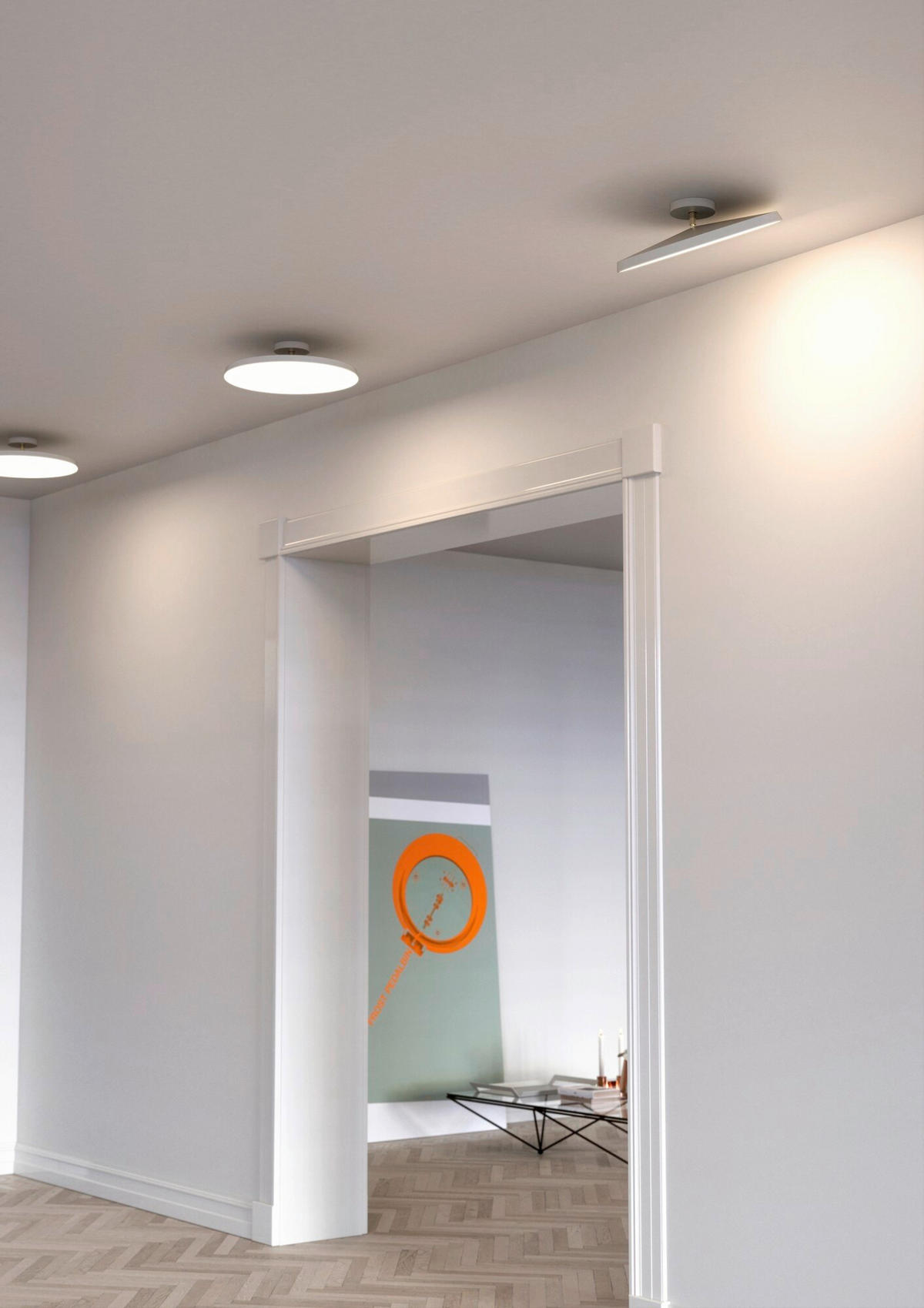 LED-DECKENLEUCHTE 38,5/11,8 cm   - Weiß, KONVENTIONELL, Metall (38,5/11,8cm) - Nordlux