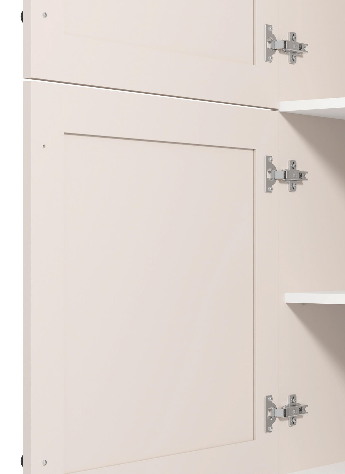 EDÉNYTÁROLÓ SZEKRÉNY - ezüsttölgy, Basics, faalapú anyag (60/217/58cm) - Carryhome