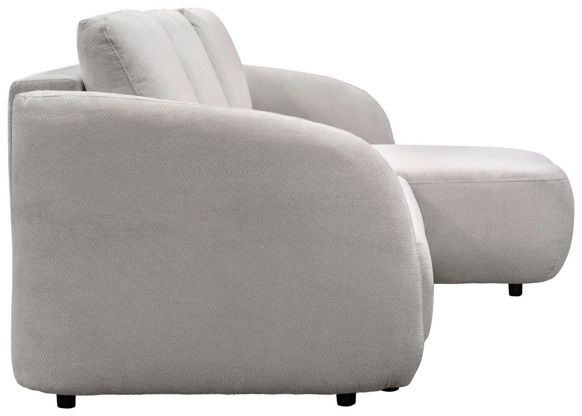 ECKSOFA PORTO Beige  - Beige/Schwarz, Design, Textil (270cm) - MID.YOU