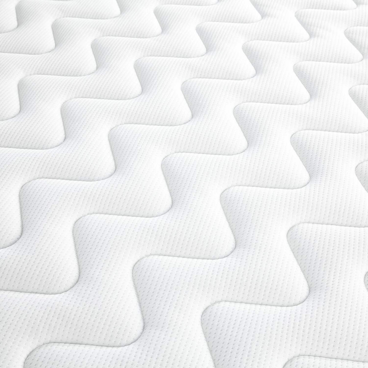 BOXSPRINGBETT 160/220 cm  in Hellgrau  - Hellgrau/Schwarz, Design, Kunststoff/Textil (160/220cm) - home24