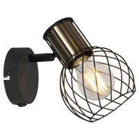 SPOTLIGHT Argusto 12/16/16,5 cm   - svart/guldfärgad, Trend, metall (12/16/16,5cm) - Globo