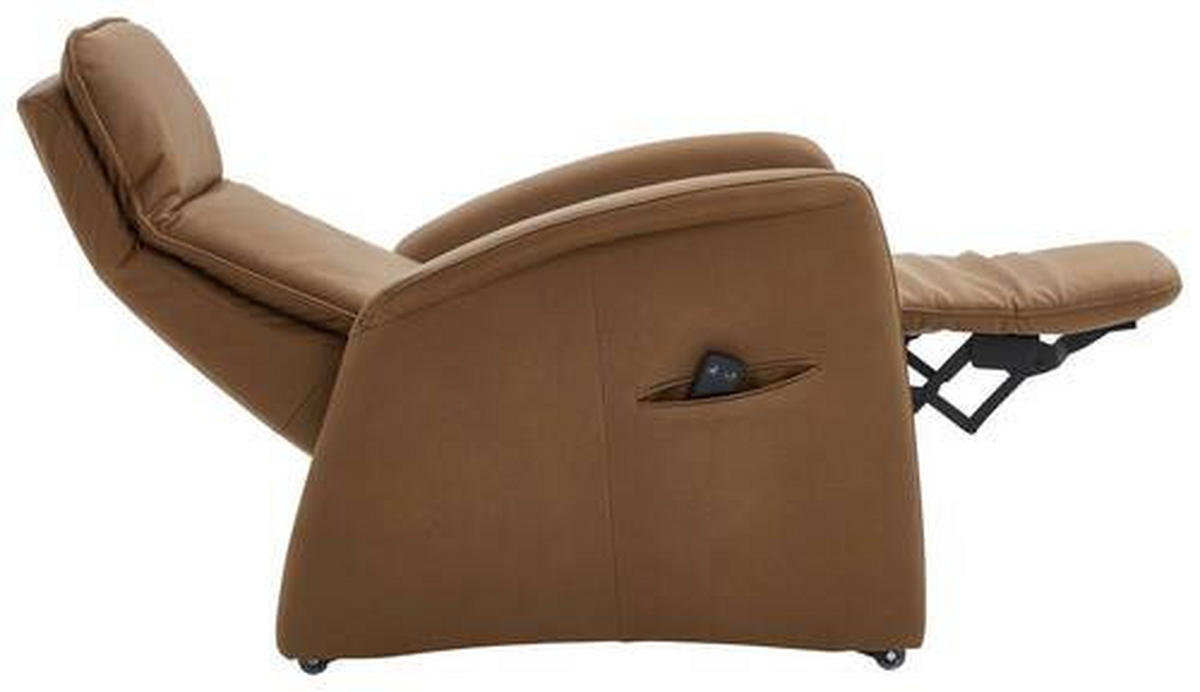 RELAXSESSEL in Textil Braun  - Schwarz/Braun, Design, Kunststoff/Textil (90/114/87-176cm) - Valdera