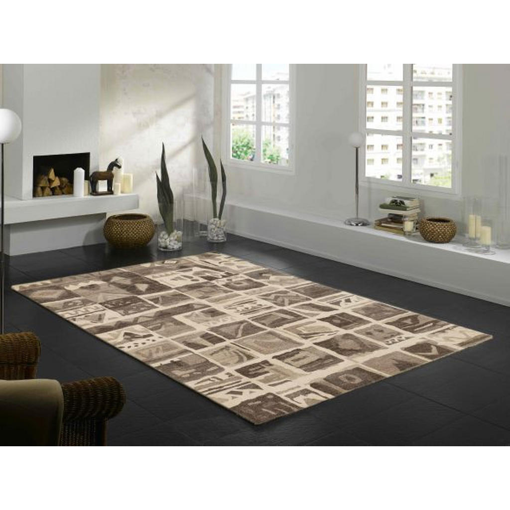 Thumbnail - Cazaris Orientteppich, Natur, Beige, Textil, Abstraktes, rechteckig, 120x180 cm, in verschiedenen Größen erhältlich, Tep...