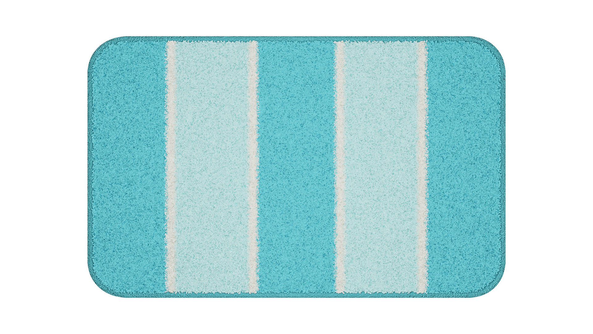 BADEMATTE Blau 50/80 cm  - Blau, Basics, Kunststoff/Textil (50/80cm) - Grund