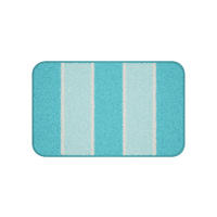 BADEMATTE Blau 50/80 cm  - Blau, Basics, Kunststoff/Textil (50/80cm) - Grund