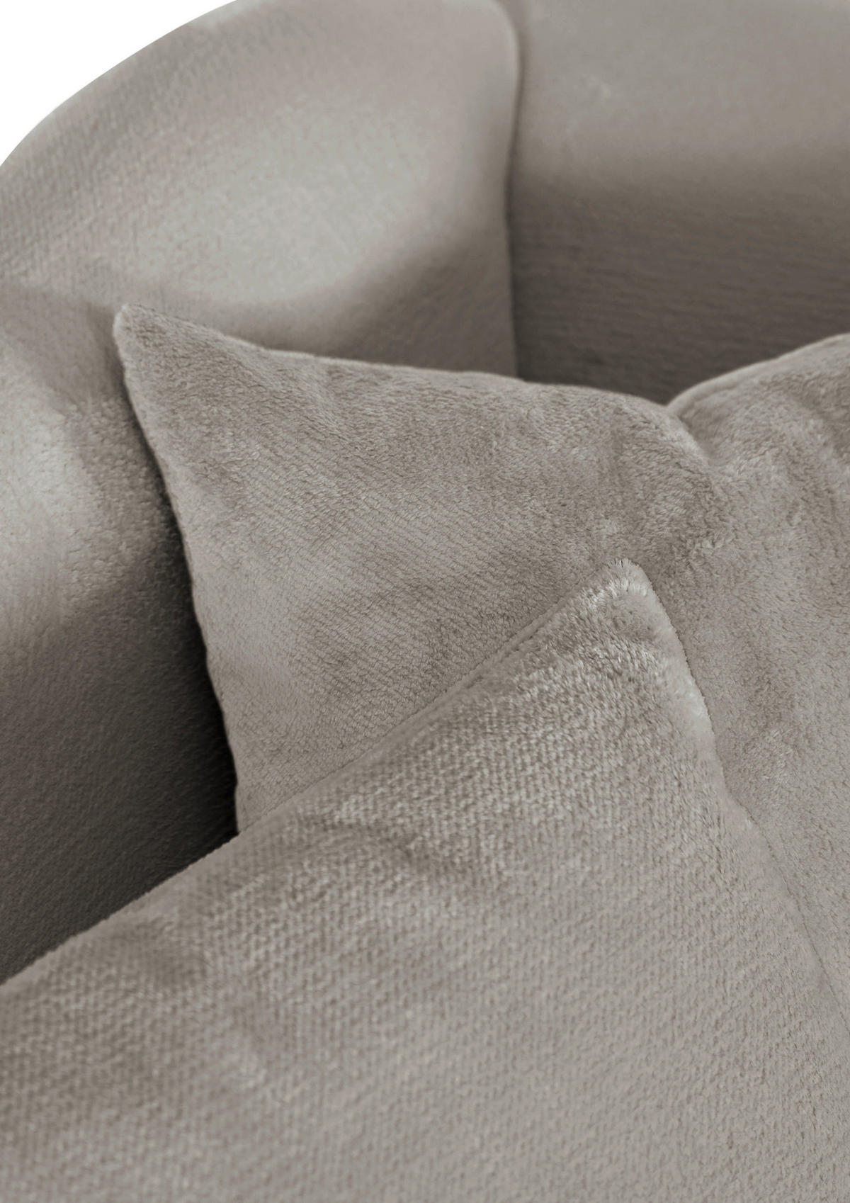 SESSEL in Chenille Hellgrau  - Hellgrau/Schwarz, Design, Textil/Metall (138/83/85cm)