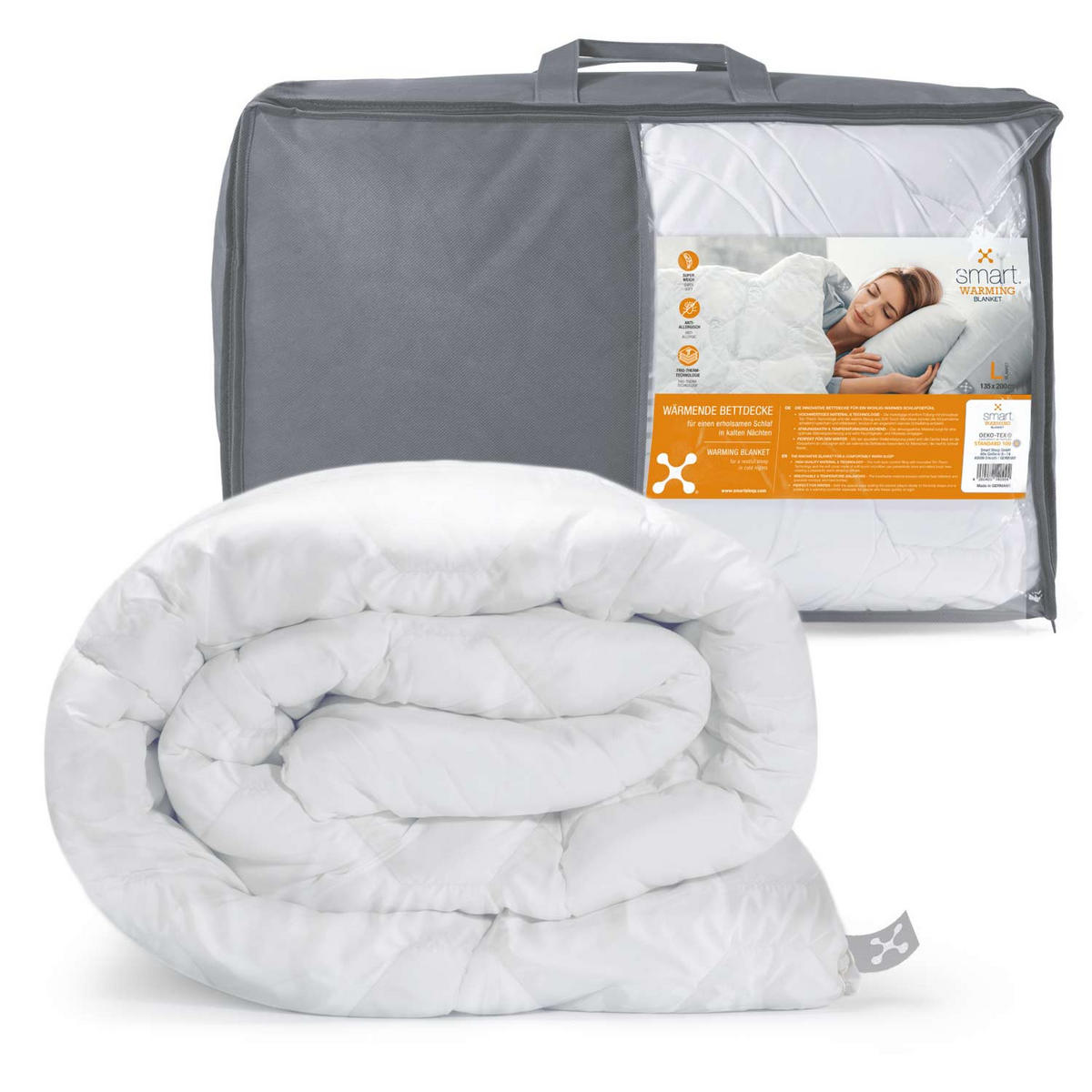 WINTERDECKE  WARMING  135/200 cm   - Basics, Textil (135/200cm) - Smartsleep
