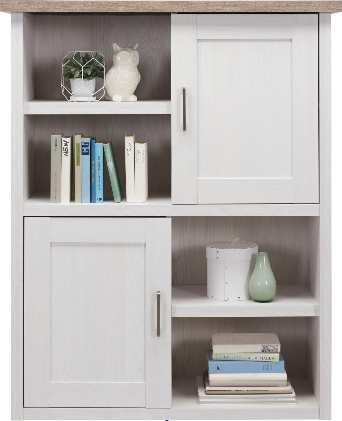 HIGHBOARD  in 106/135/42 cm  - Trüffeleichefarben/Graphitfarben, LIFESTYLE, Holzwerkstoff/Metall (106/135/42cm) - Carryhome