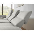ECKSOFA  in Flachgewebe Silberfarben  175-224/255-365 cm  - Silberfarben/Schwarz, Design, Textil/Metall (175-224/255-365cm) - Dieter Knoll