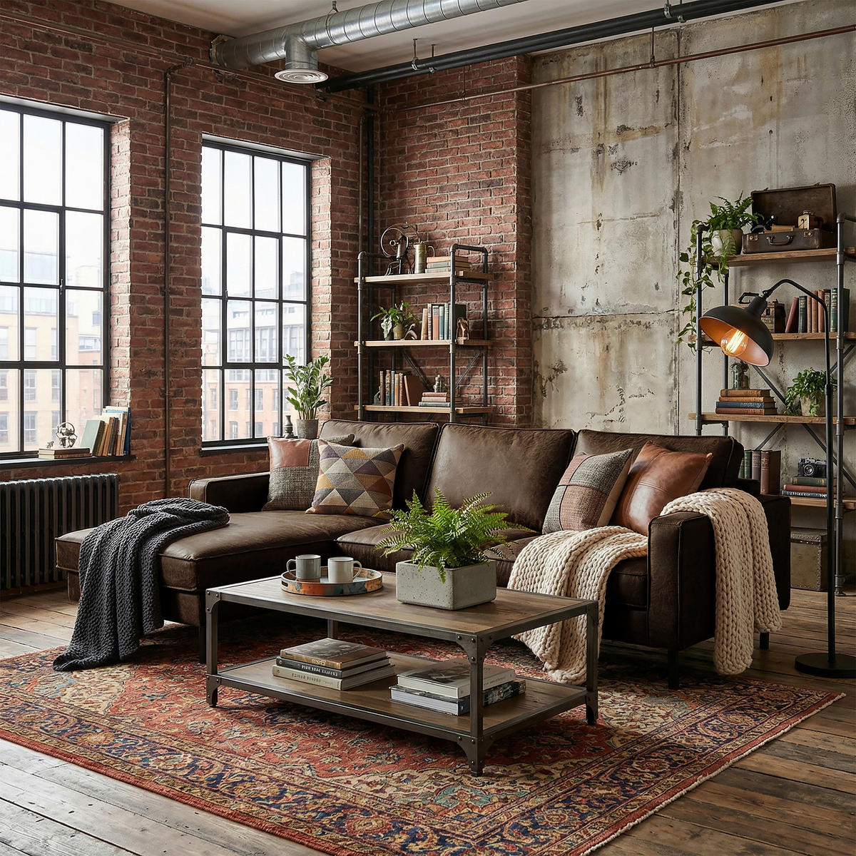 ECKSOFA Dunkelbraun Echtleder Lederlook Rücken echt  - Dunkelbraun, Design, Leder/Textil (166/238cm) - Livetastic