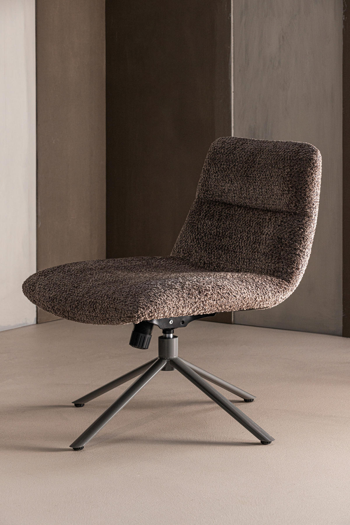 SESSEL in Teddystoff Braun  - Braun, MODERN, Textil/Metall (73/82/62cm) - Livetastic