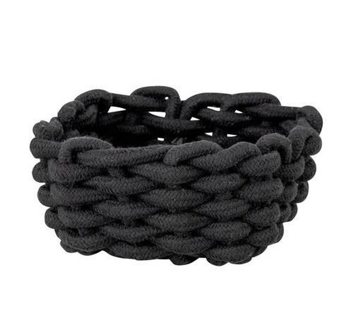 AUFBEWAHRUNGSKÖRBCHEN  - Schwarz, Konventionell, Textil (16,5/7,5/16,5cm) - Schöner Wohnen